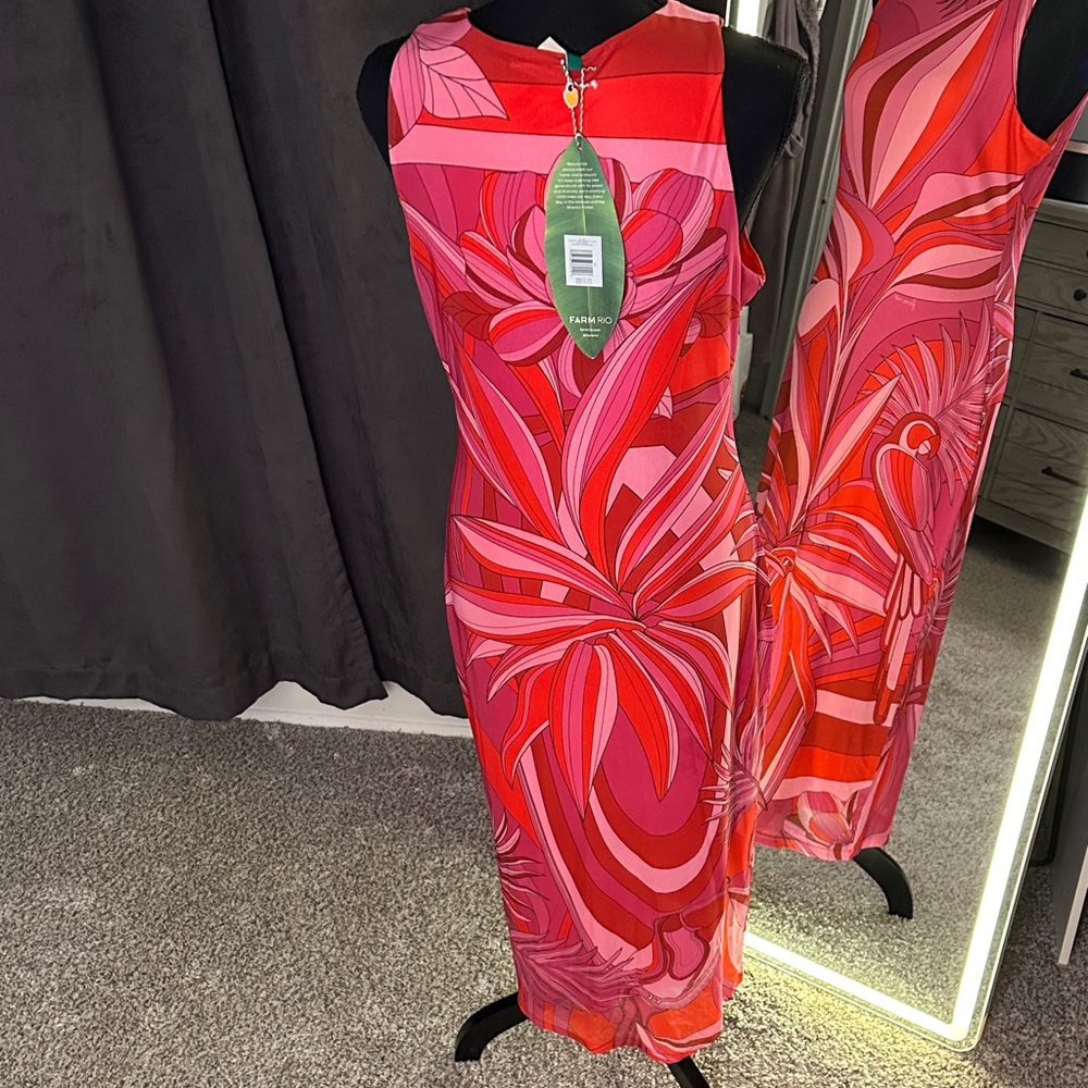 FARM RIO Tulle Midi Dress - Picture 14 of 17